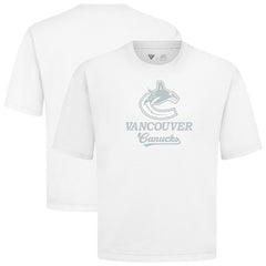 Vancouver Canucks Levelwear Shadow Surge Luxe Signature Knit T-Shirt - White - NHL
