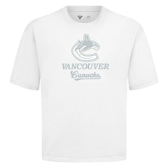 Vancouver Canucks Levelwear Shadow Surge Luxe Signature Knit T-Shirt - White - NHL