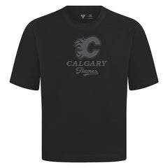 Calgary Flames Levelwear Shadow Surge Luxe Signature Knit T-Shirt - Black - NHL