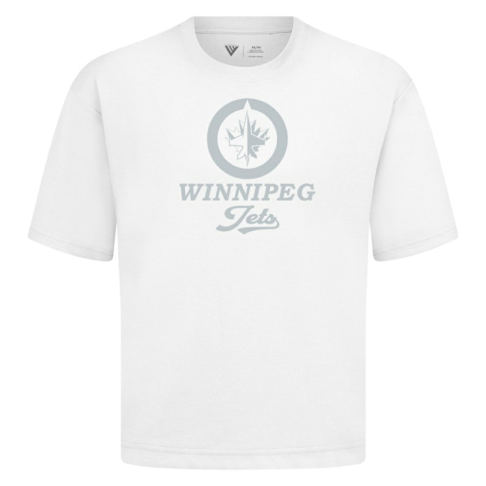 Winnipeg Jets Levelwear Shadow Surge Luxe Signature Knit T-Shirt - White - NHL