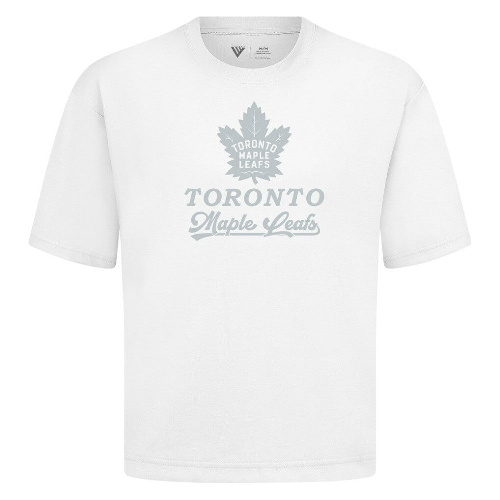 Toronto Maple Leafs Levelwear Shadow Surge Luxe Signature Knit T-Shirt - White - NHL