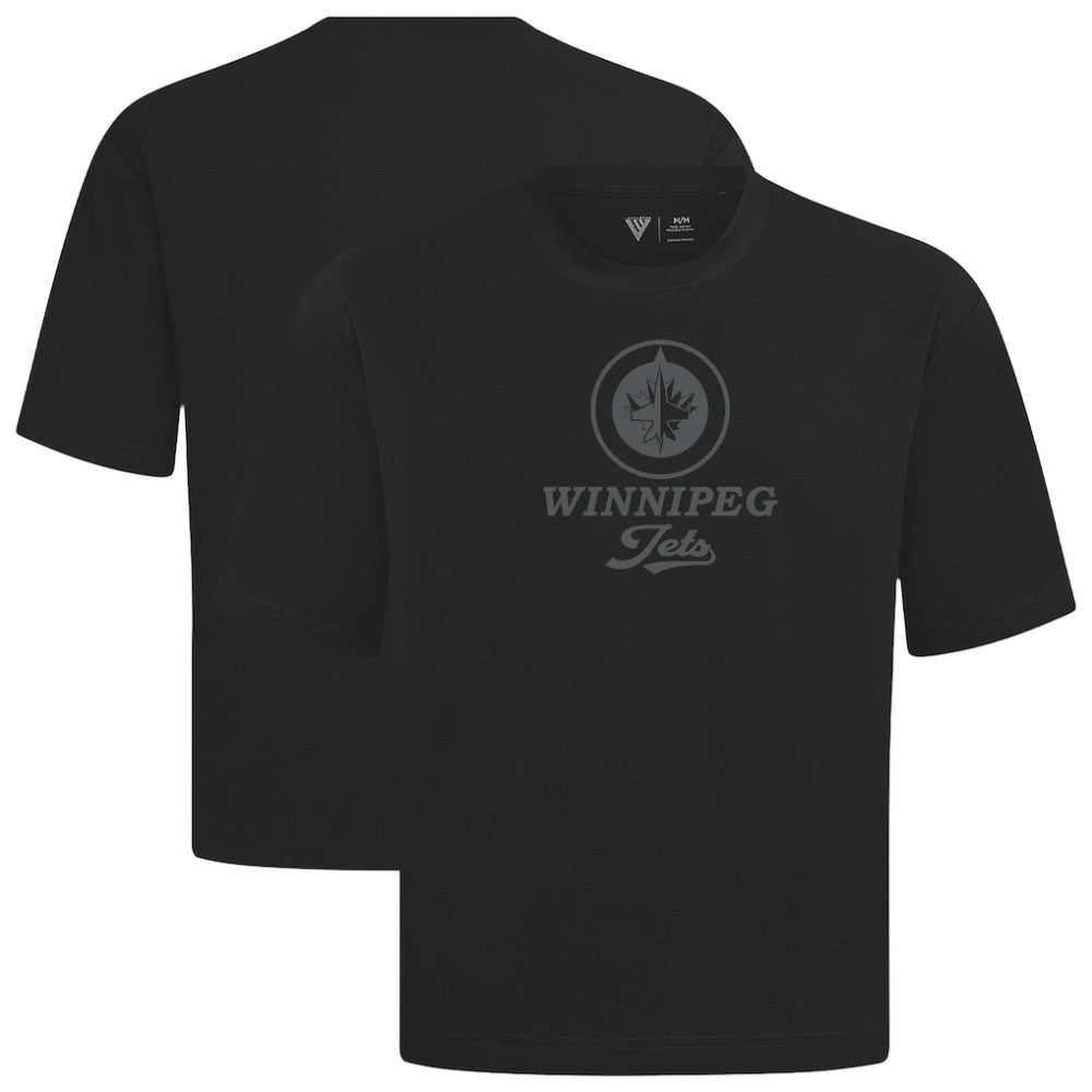 Winnipeg Jets Levelwear Shadow Surge Luxe Signature Knit T-Shirt - Black - NHL