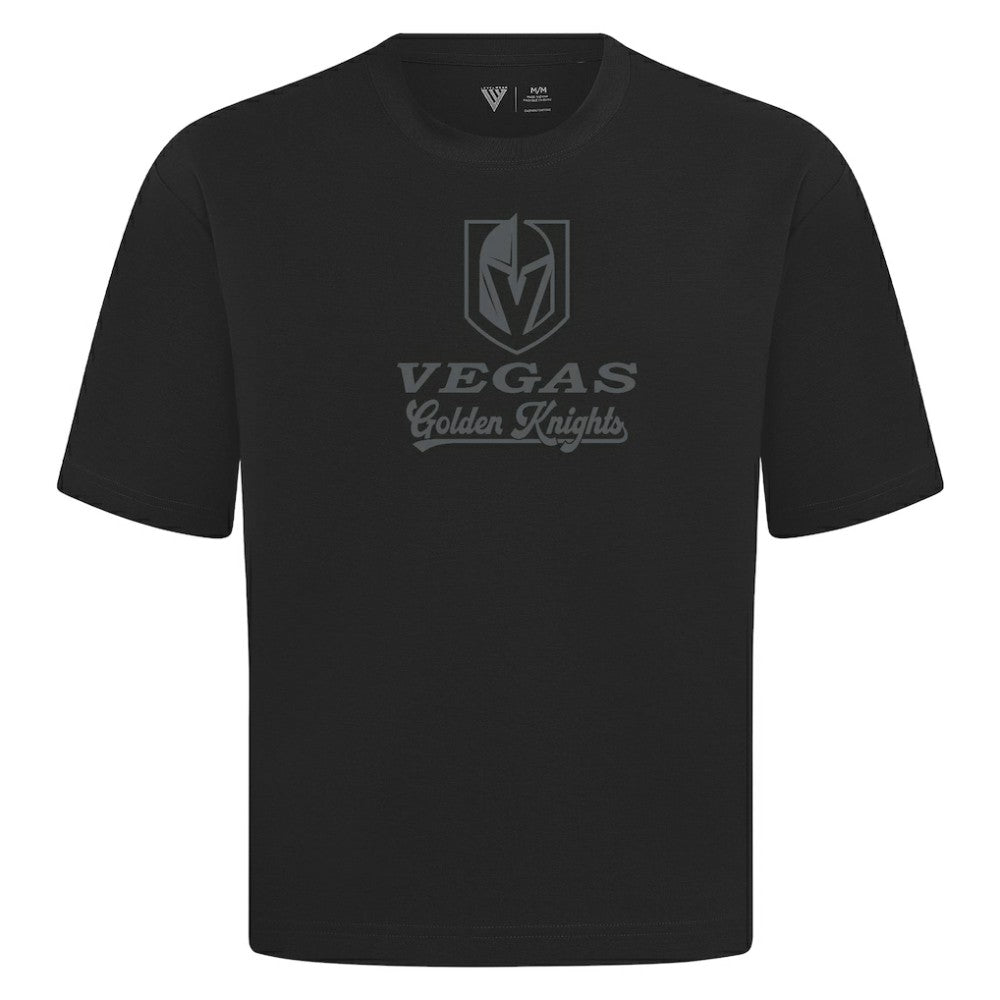 Vegas Golden Knights Levelwear Shadow Surge Luxe Signature Knit T-Shirt - Black - NHL