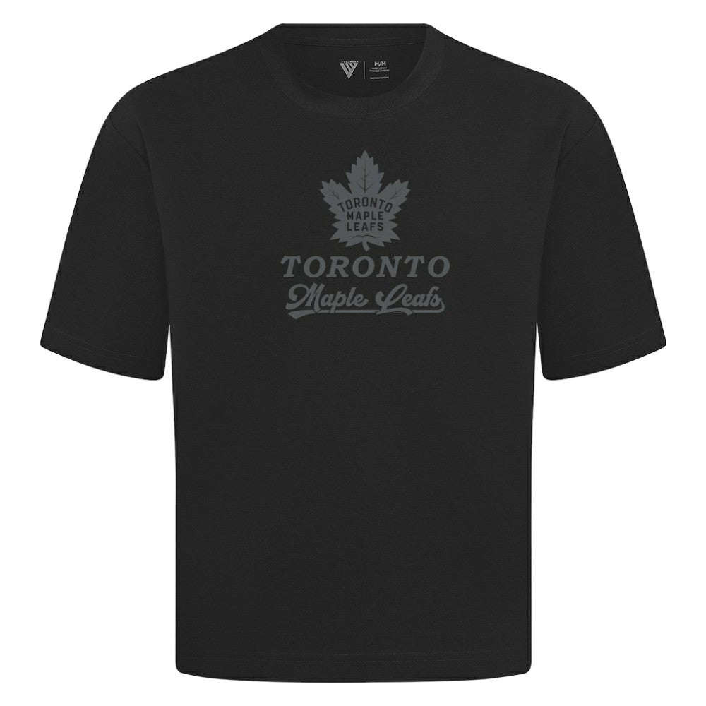 Toronto Maple Leafs Levelwear Shadow Surge Luxe Signature Knit T-Shirt - Black - NHL