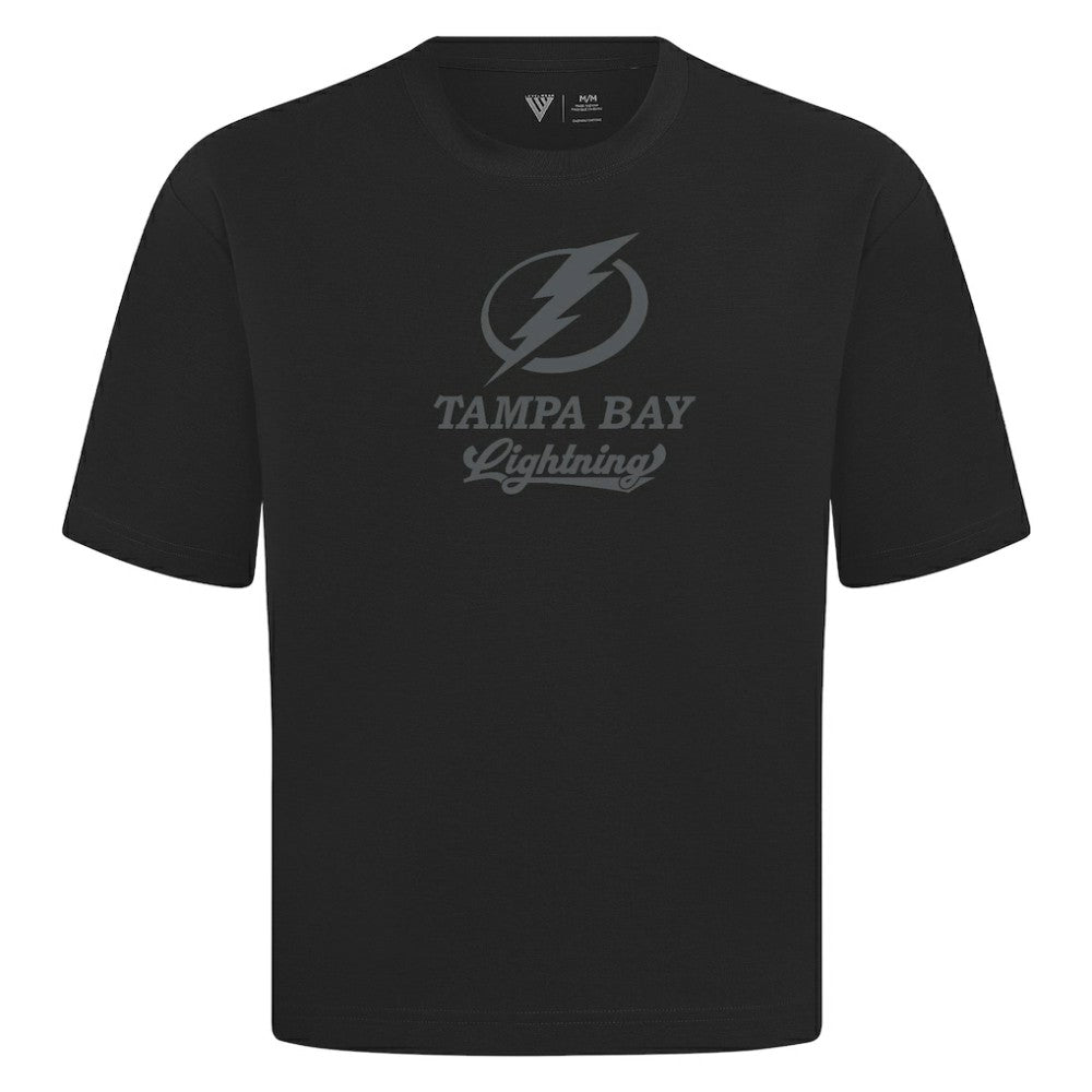 Tampa Bay Lightning Levelwear Shadow Surge Luxe Signature Knit T-Shirt - Black - NHL