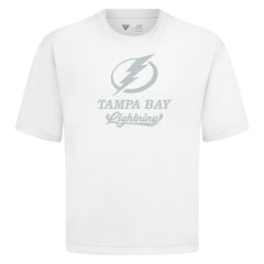 Tampa Bay Lightning Levelwear Shadow Surge Luxe Signature Knit T-Shirt - White - NHL