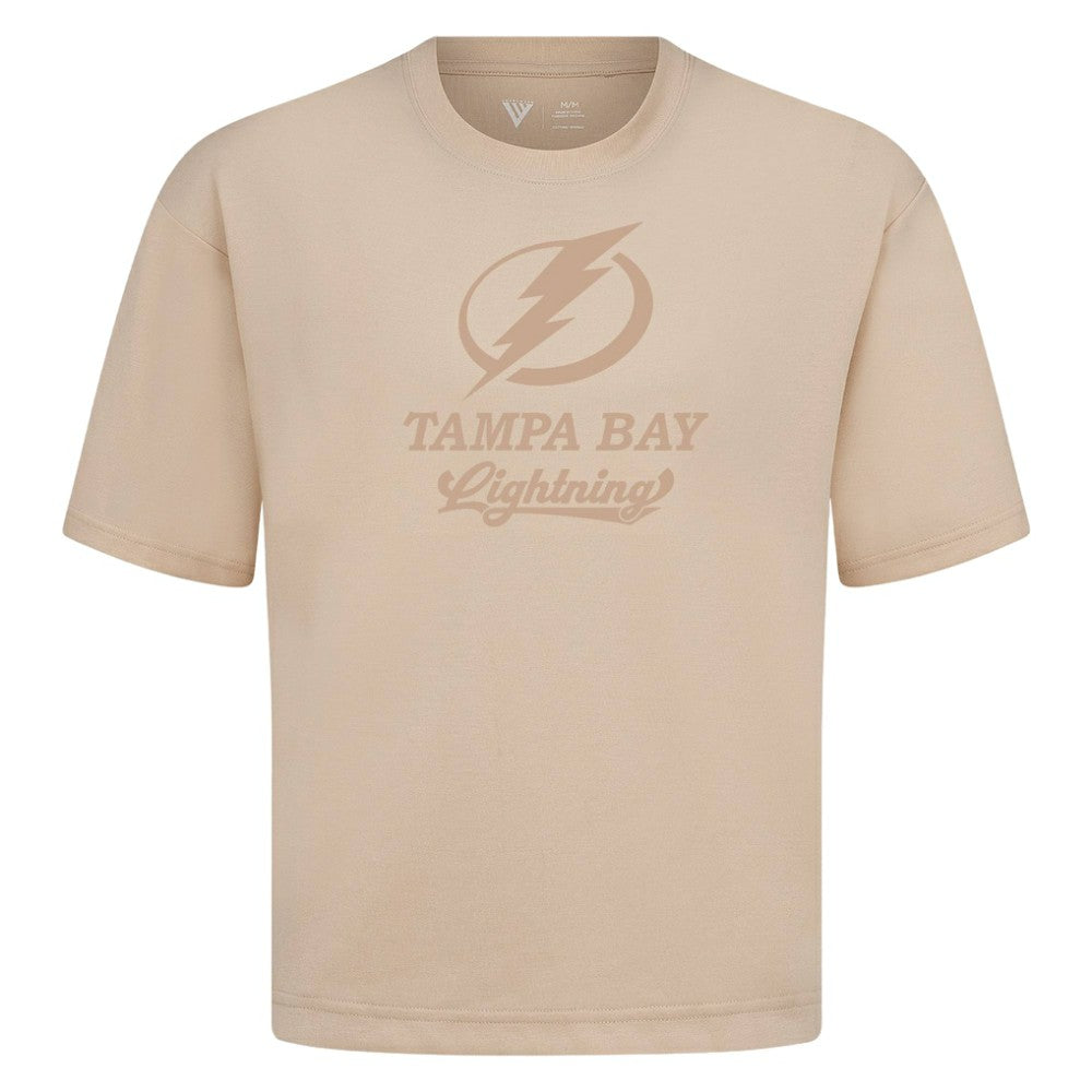 Tampa Bay Lightning Levelwear Shadow Surge Luxe Signature Knit T-Shirt - Khaki - NHL