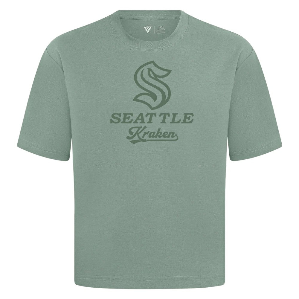Seattle Kraken Levelwear Shadow Surge Luxe Signature Knit T-Shirt - Green - NHL