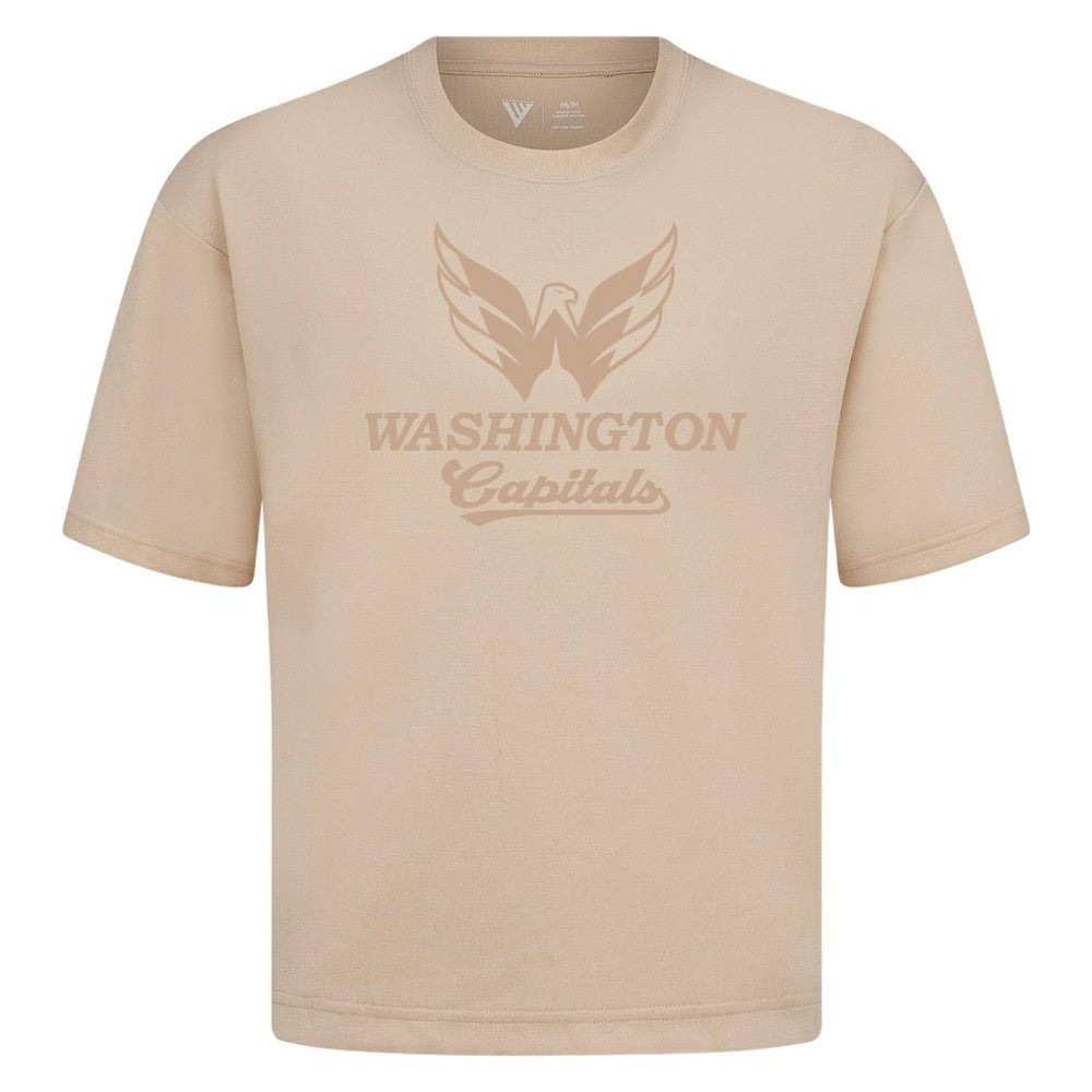 Washington Capitals Levelwear Shadow Surge Luxe Signature Knit T-Shirt - Khaki - NHL