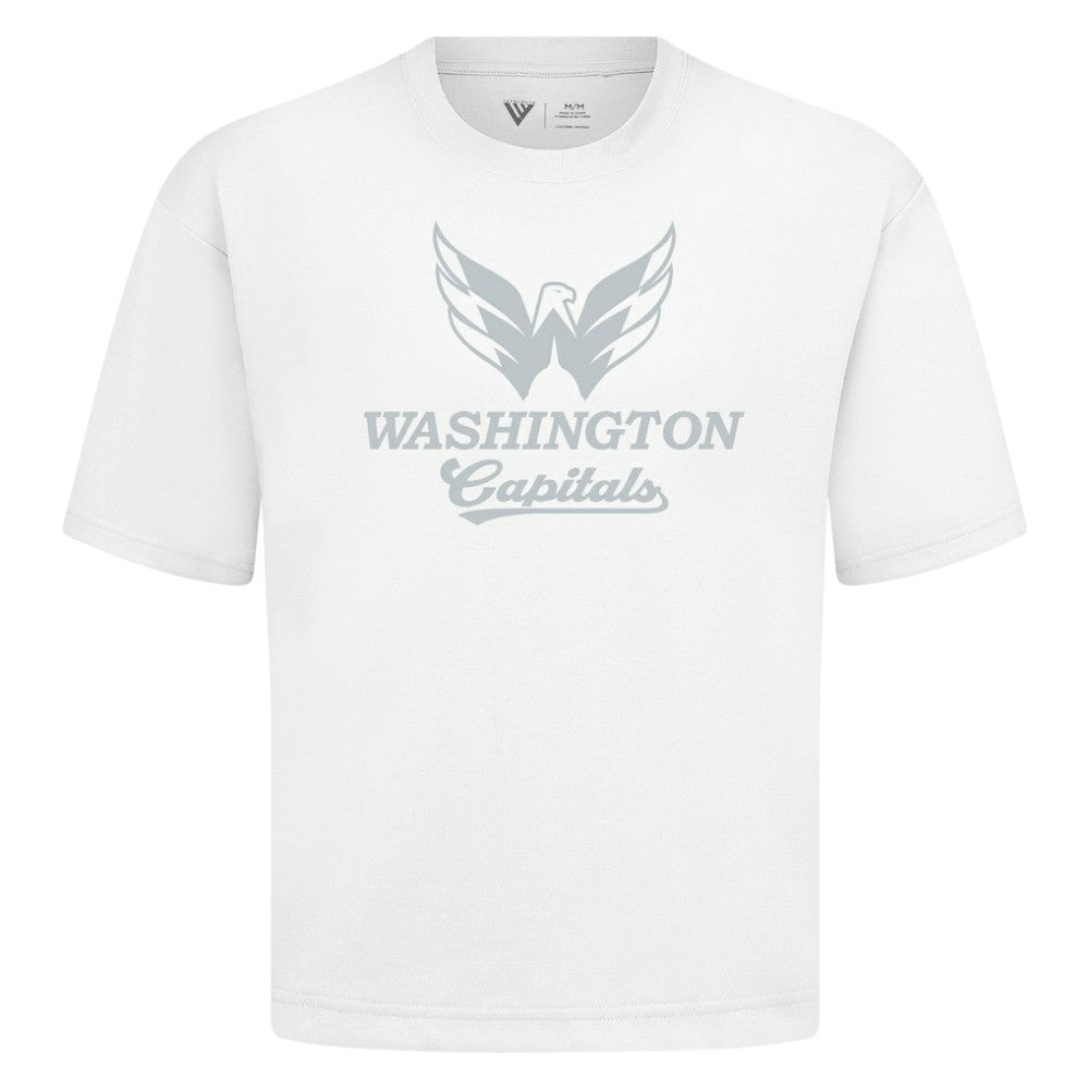 Washington Capitals Levelwear Shadow Surge Luxe Signature Knit T-Shirt - White - NHL