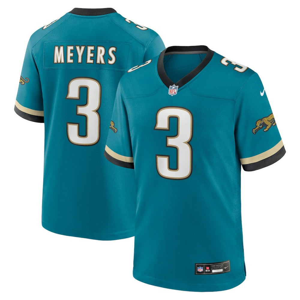 Jakobi Meyers Jacksonville Jaguars Alternate 2 Prowler Throwback Game Jersey Teal | Nike for Sale