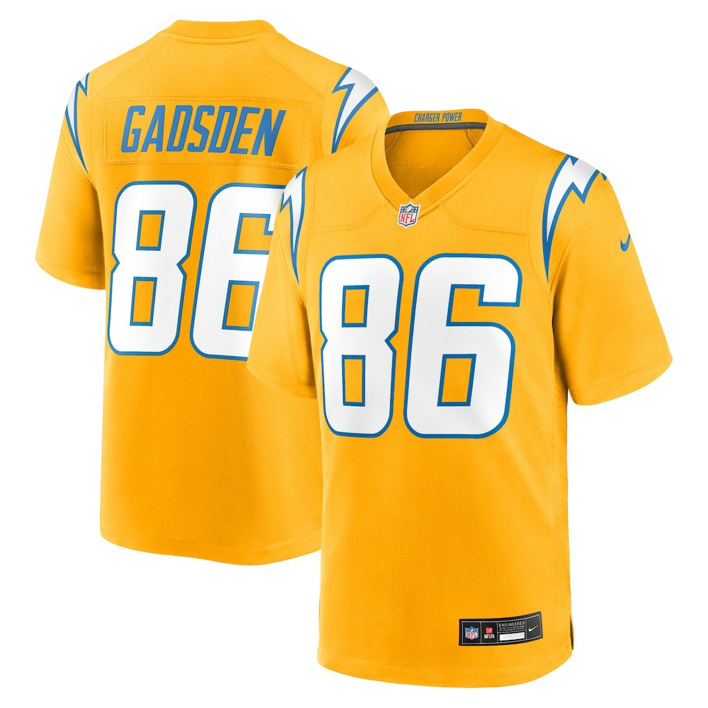 Oronde Gadsden Los Angeles Chargers Alternate Charger Power Game Jersey Gold | Nike for Sale