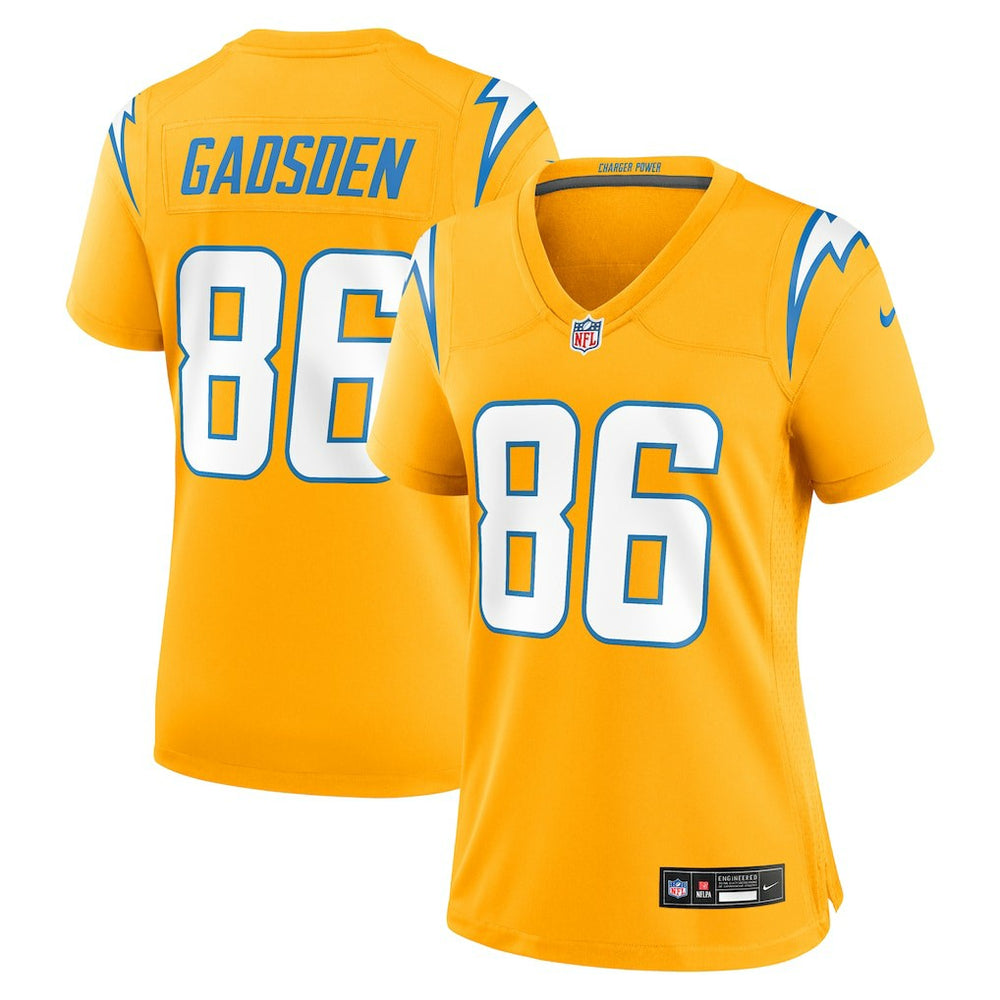 Oronde Gadsden Los Angeles Chargers Women's Alternate Charger Power Game Jersey Gold | Nike for Sale