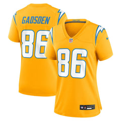 Oronde Gadsden Los Angeles Chargers Women's Alternate Charger Power Game Jersey Gold | Nike for Sale