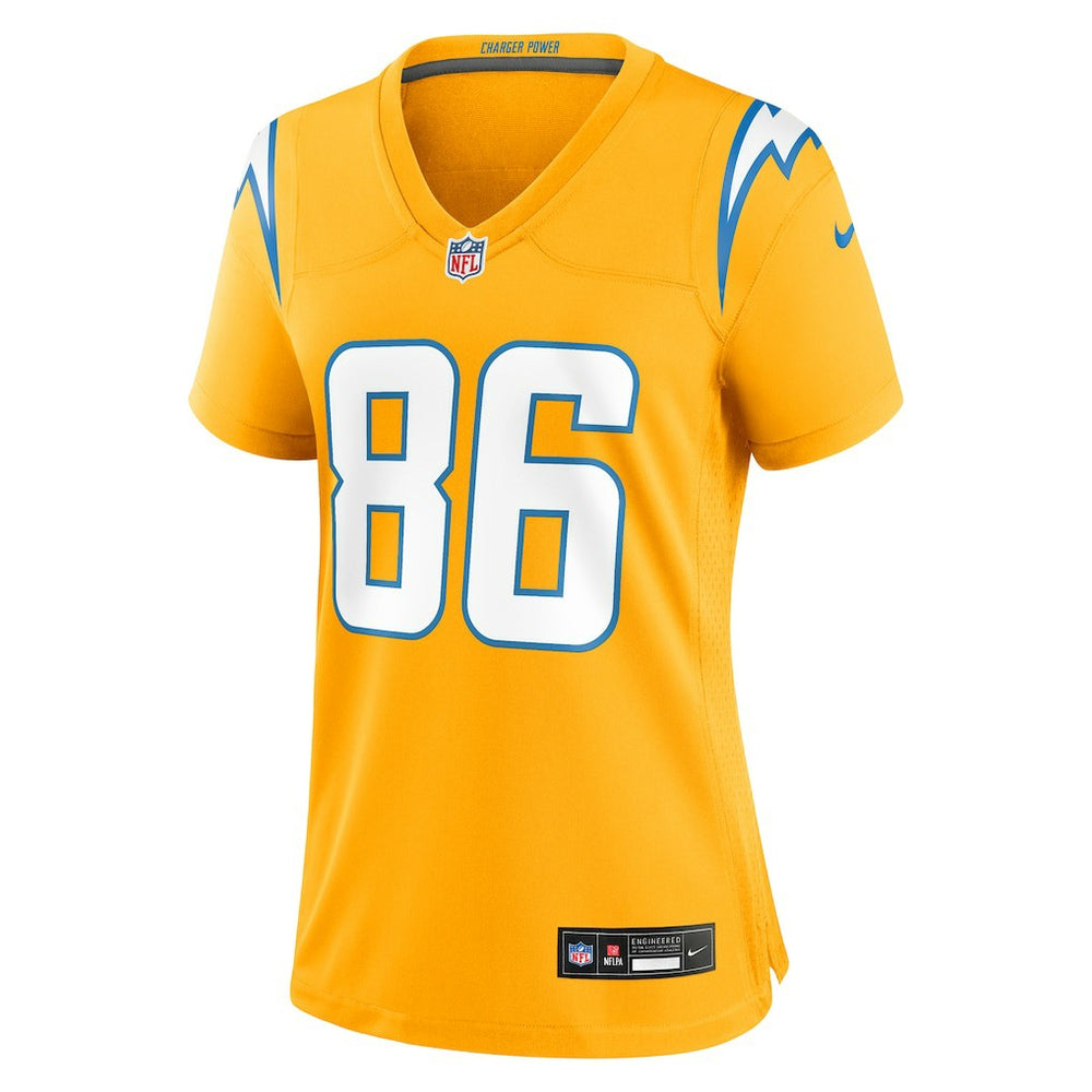 Oronde Gadsden Los Angeles Chargers Women's Alternate Charger Power Game Jersey Gold | Nike for Sale