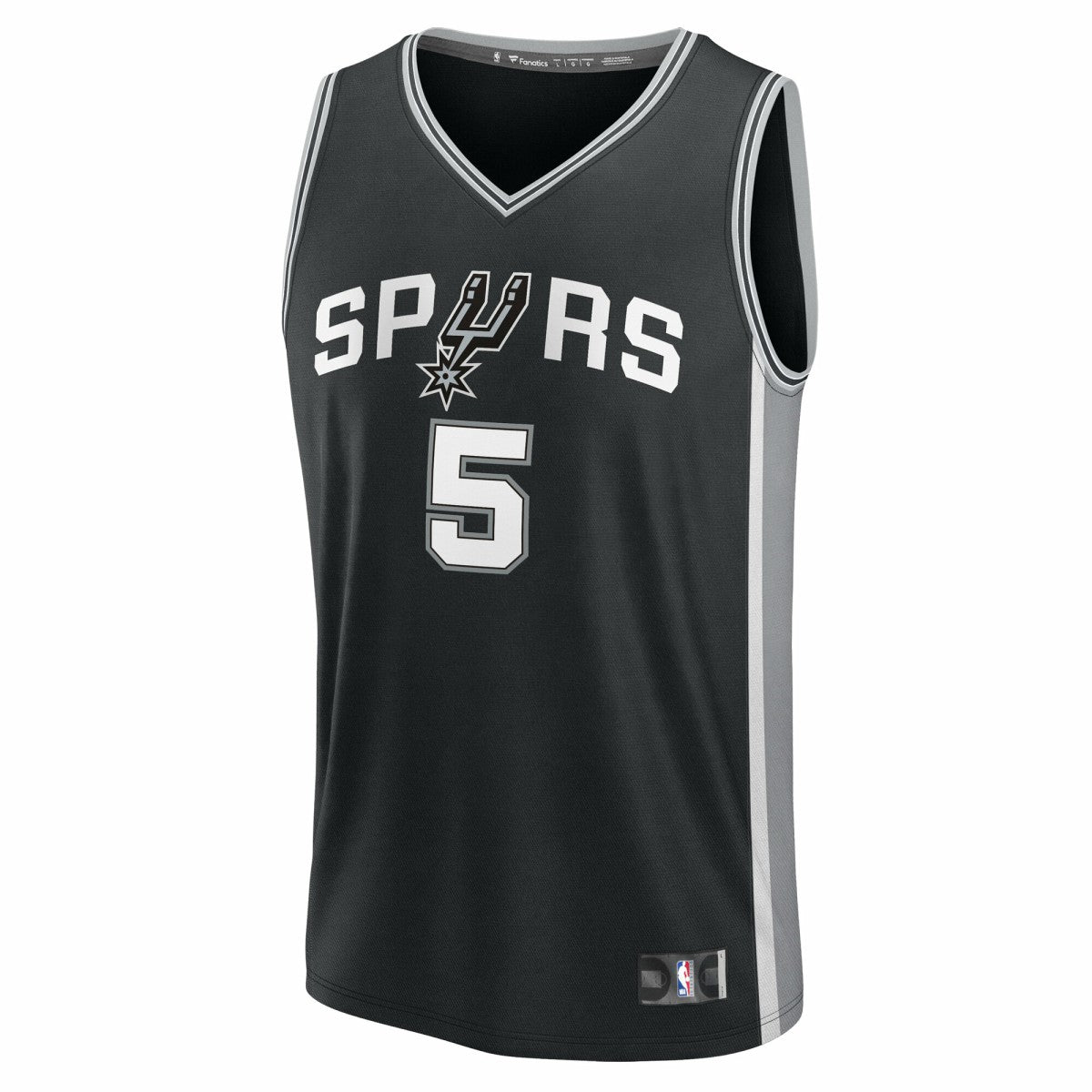 Stephon Castle San Antonio Spurs Fast Break Replica Jersey Black Icon Edition - NBA