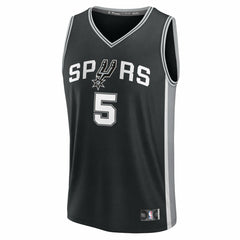 Stephon Castle San Antonio Spurs Fast Break Replica Jersey Black Icon Edition - NBA