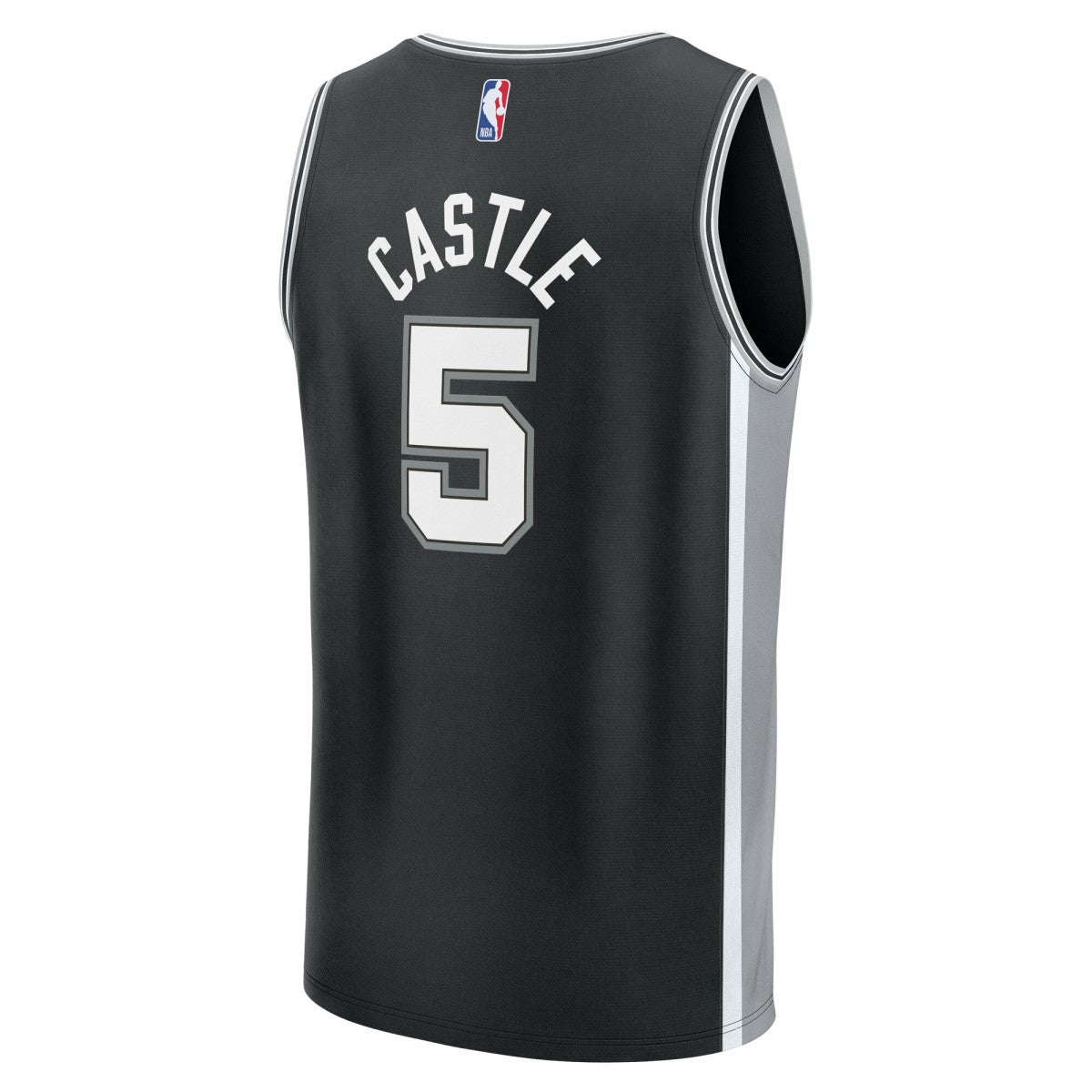 Stephon Castle San Antonio Spurs Fast Break Replica Jersey Black Icon Edition - NBA