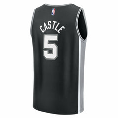 Stephon Castle San Antonio Spurs Fast Break Replica Jersey Black Icon Edition - NBA