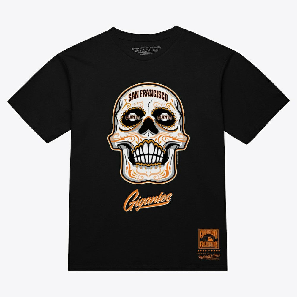 San Francisco Giants Mitchell & Ness Women's Sugar Skull Boxy T-Shirt - MLB