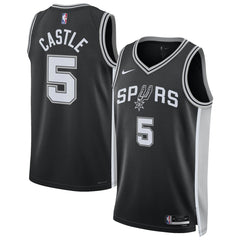 Stephon Castle San Antonio Spurs Unisex Swingman Jersey Icon Edition Black - NBA