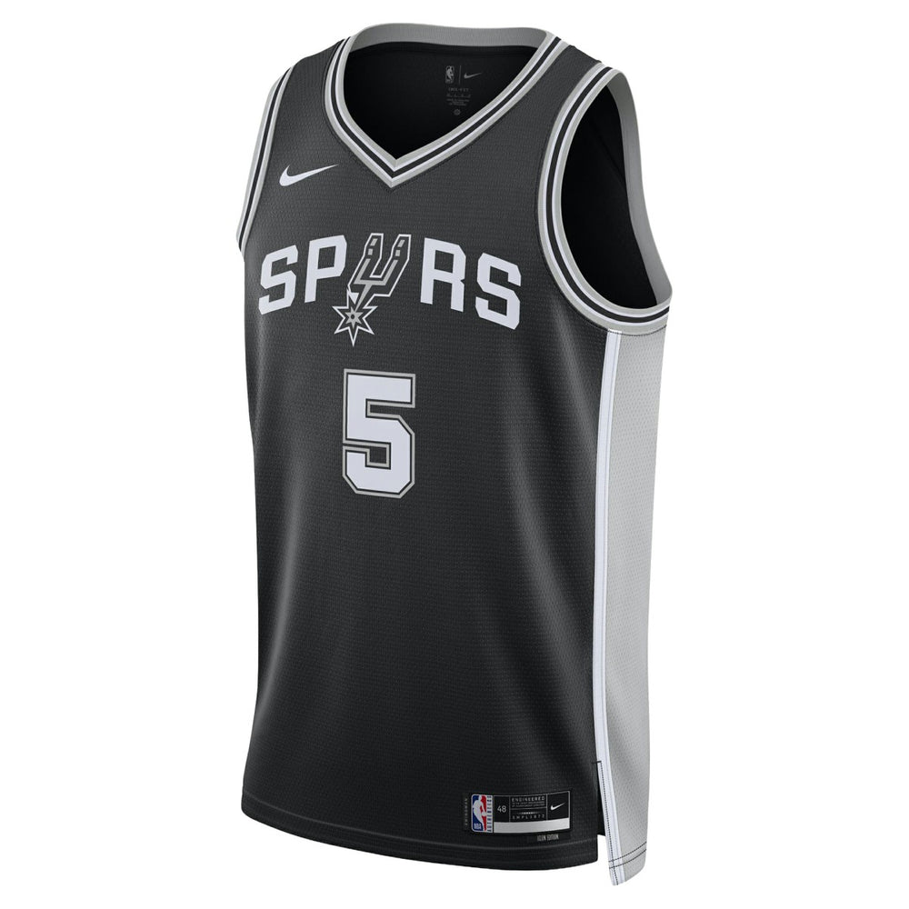 Stephon Castle San Antonio Spurs Unisex Swingman Jersey Icon Edition Black - NBA