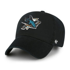San Jose Sharks '47 Logo Clean Up Adjustable Hat - Black - NHL