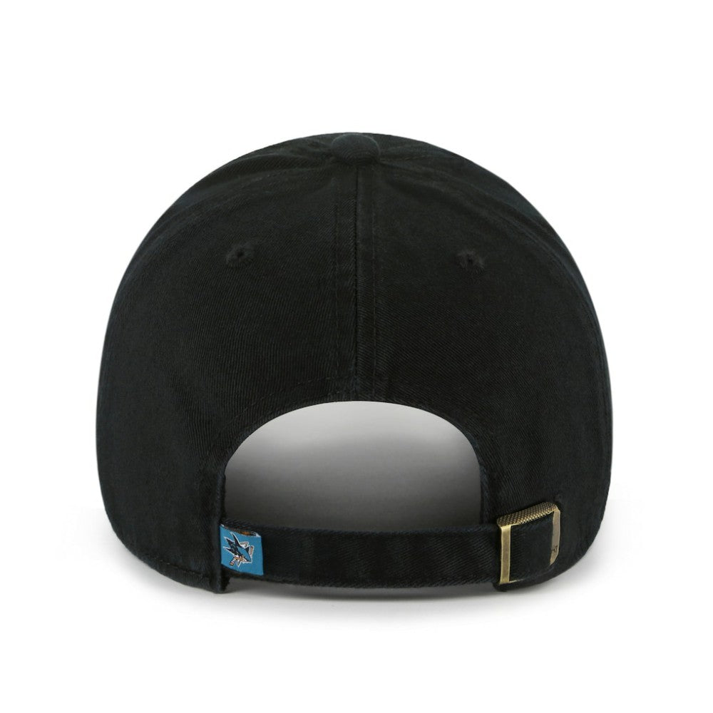 San Jose Sharks '47 Logo Clean Up Adjustable Hat - Black - NHL