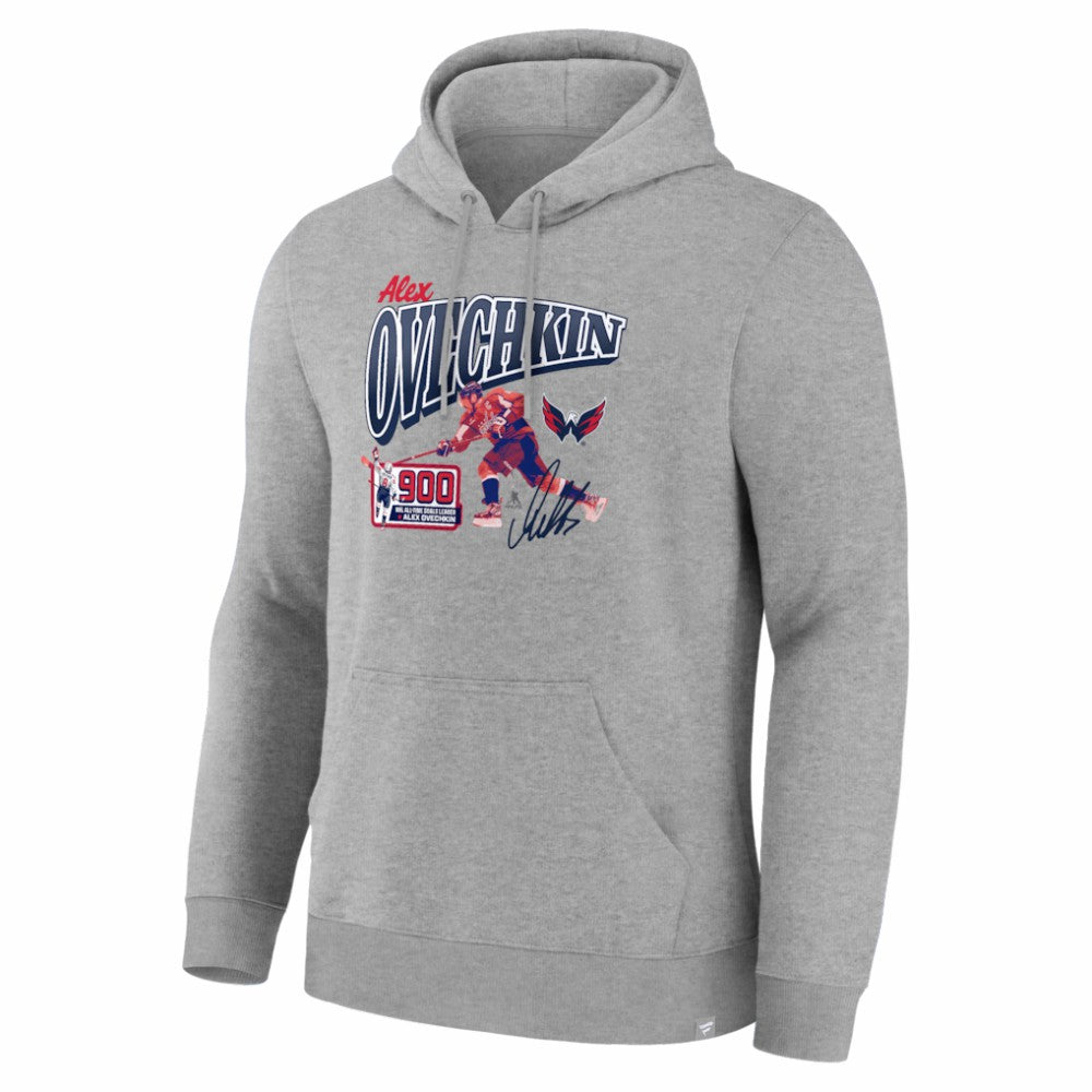 Alexander Ovechkin Washington Capitals 900th Career Goal Legacy Hoodie - Gray - NHL