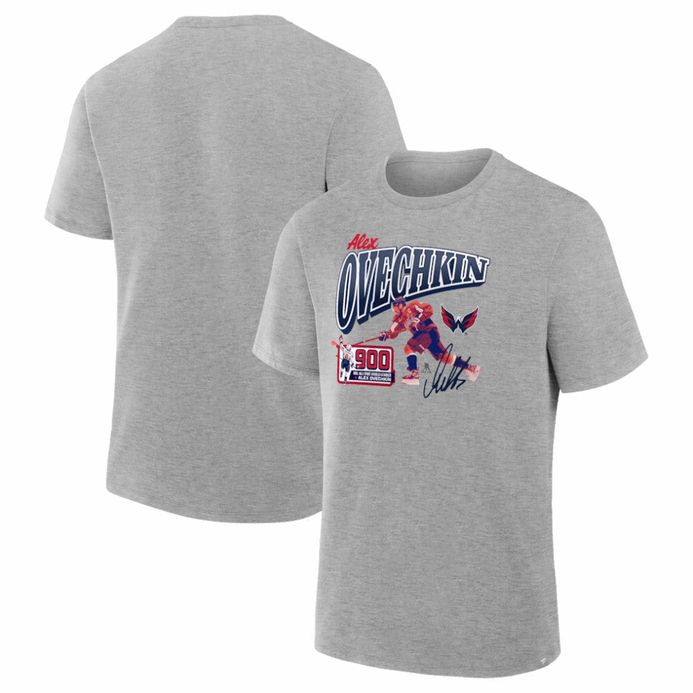 Alexander Ovechkin Washington Capitals 900th Career Goal Legacy T-Shirt - Gray - NHL