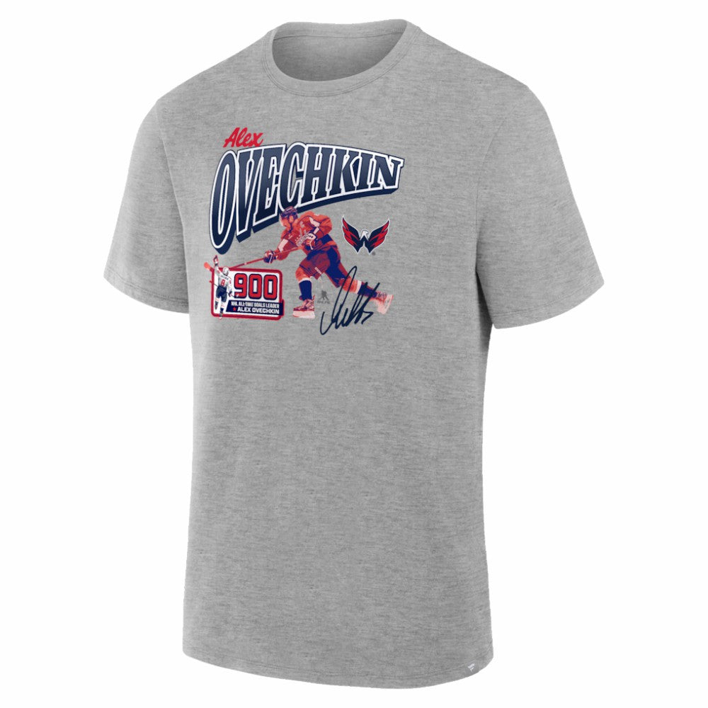 Alexander Ovechkin Washington Capitals 900th Career Goal Legacy T-Shirt - Gray - NHL