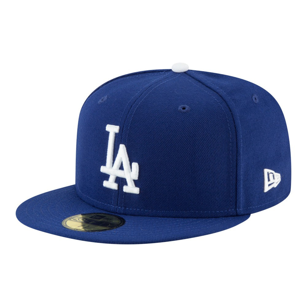 Los Angeles Dodgers New Era Back-to-Back Champions Diamond Side Patch 59FIFTY Fitted Hat - MLB