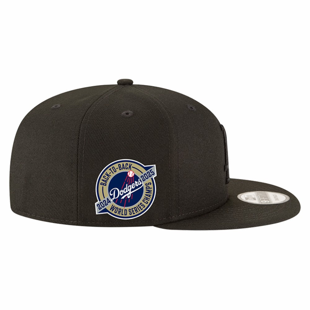 Los Angeles Dodgers New Era 2024/25 Back-to-Back Champions Circle Side Patch 9FIFTY Snapback Hat - MLB