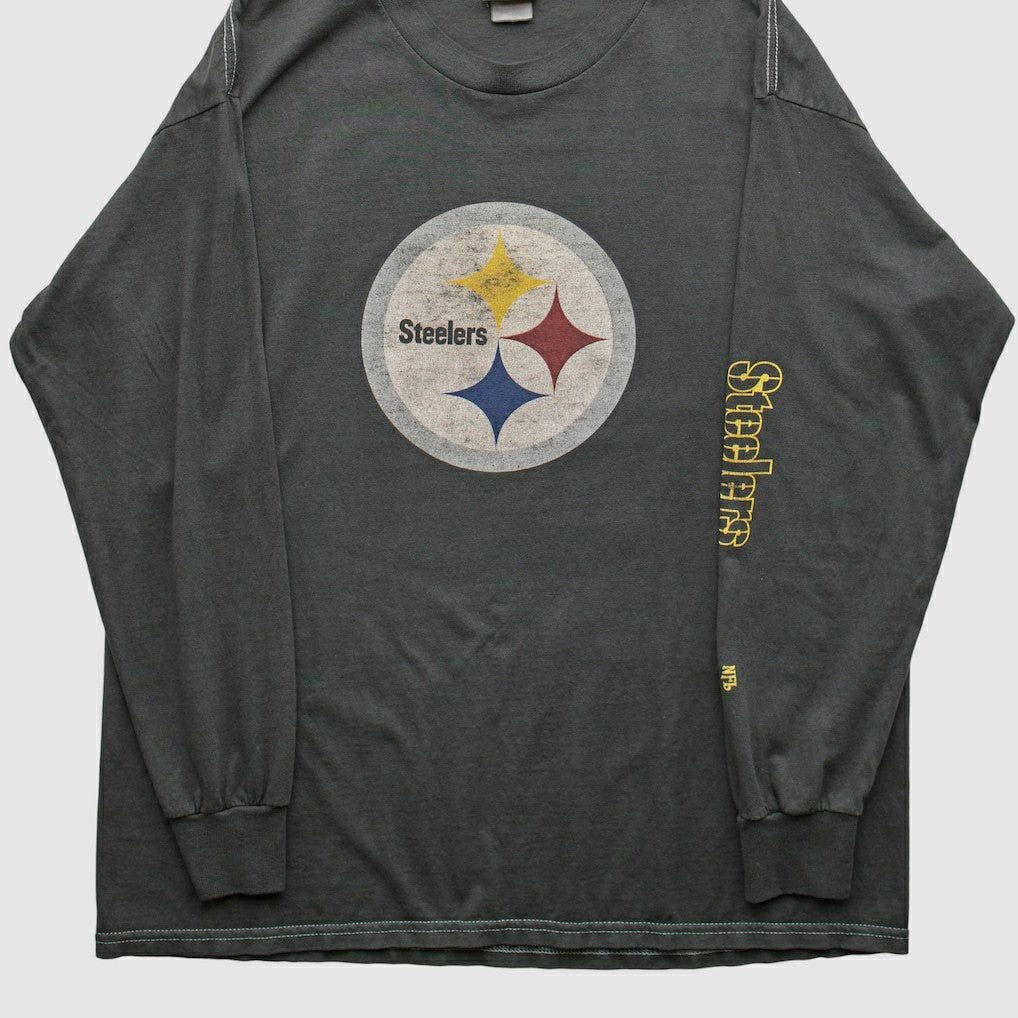 Pittsburgh Steelers NFL 2000s Long Sleeve T-shirt Charcoal Vintage | Fanatics