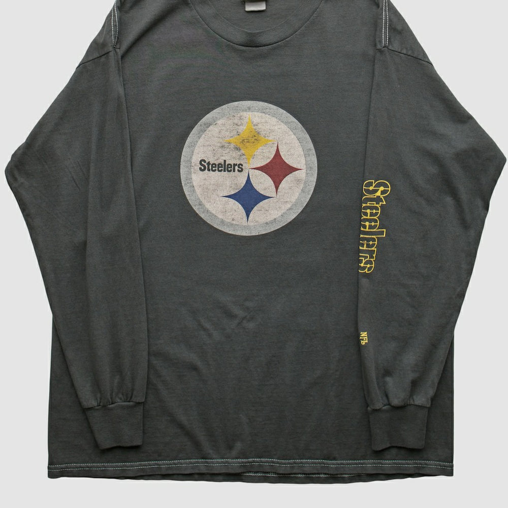 Pittsburgh Steelers NFL 2000s Long Sleeve T-shirt Charcoal Vintage | Fanatics