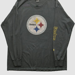 Pittsburgh Steelers NFL 2000s Long Sleeve T-shirt Charcoal Vintage | Fanatics