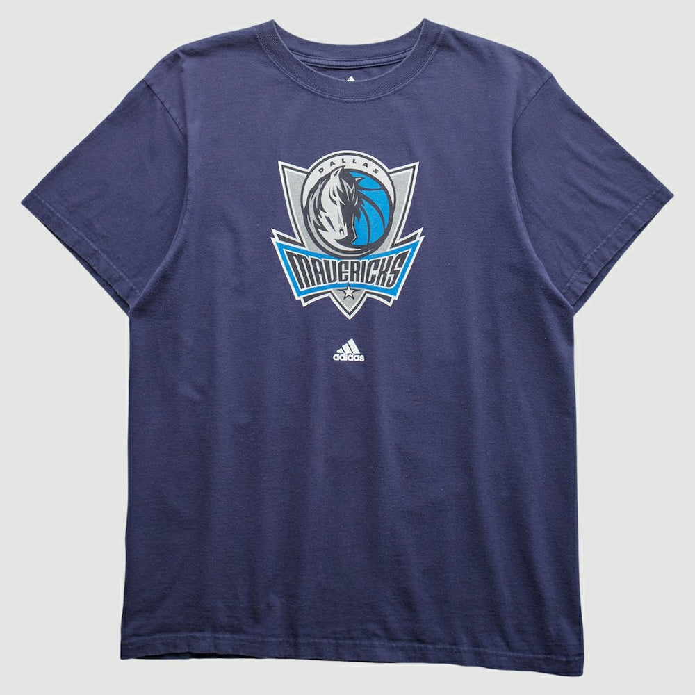Dallas Mavericks 2000s T-shirt Navy Vintage - NBA