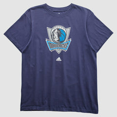 Dallas Mavericks 2000s T-shirt Navy Vintage - NBA
