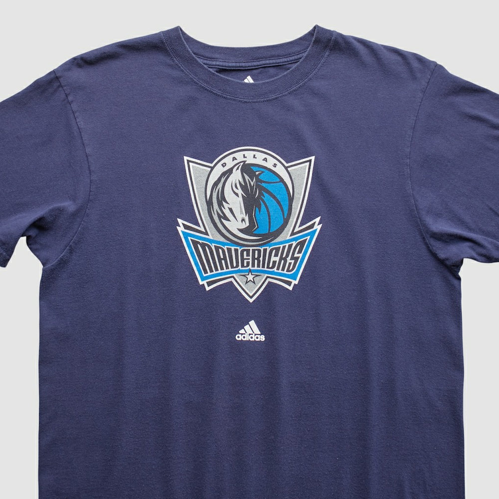 Dallas Mavericks 2000s T-shirt Navy Vintage - NBA