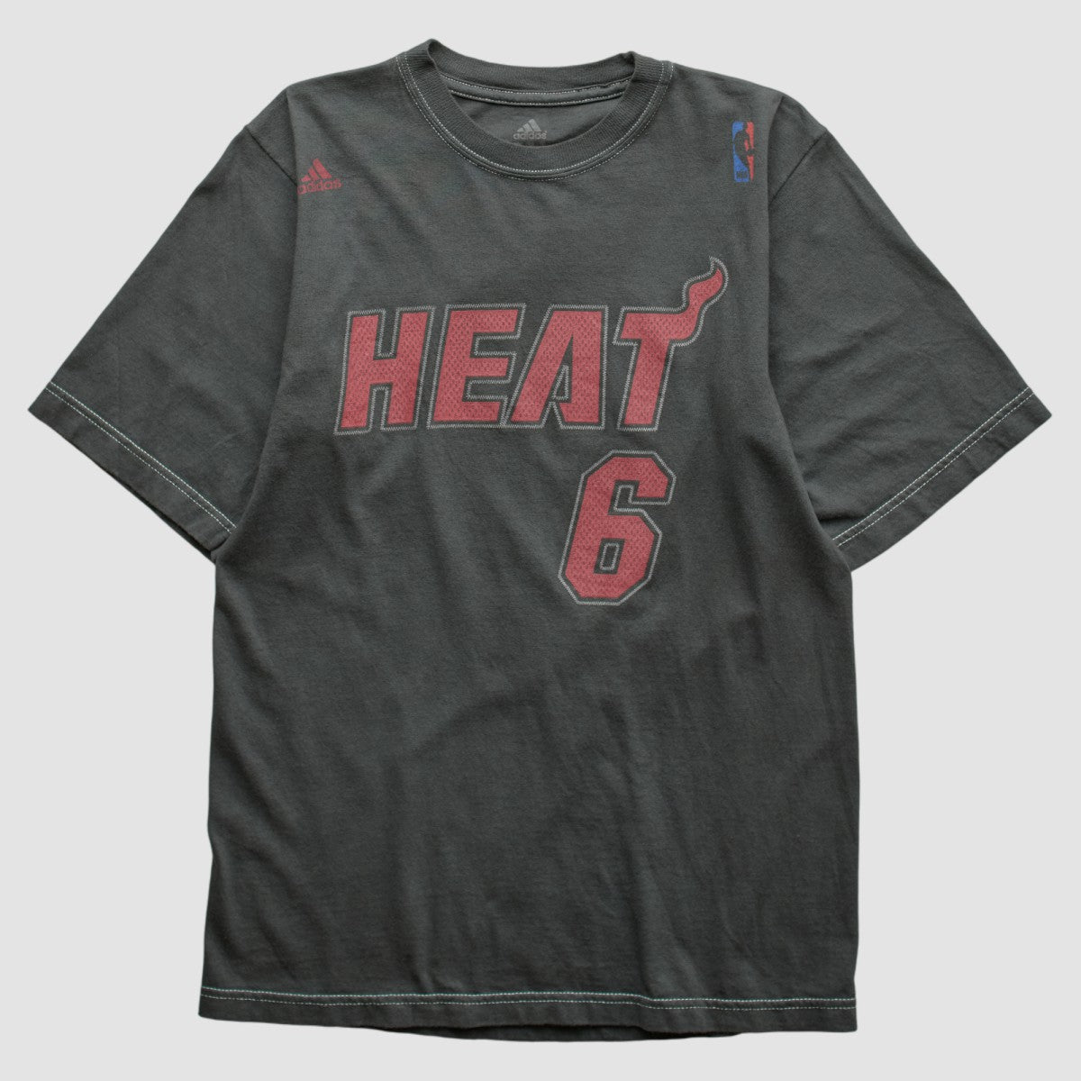 Miami Heat 2010s T-shirt Charcoal Vintage - NBA