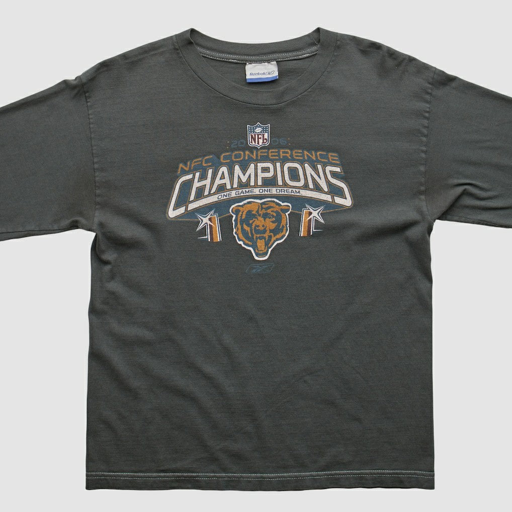 Chicago Bears Reebok 2000s Long Sleeve T-shirt Charcoal Vintage | Fanatics