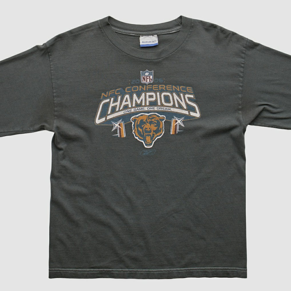 Chicago Bears Reebok 2000s Long Sleeve T-shirt Charcoal Vintage | Fanatics