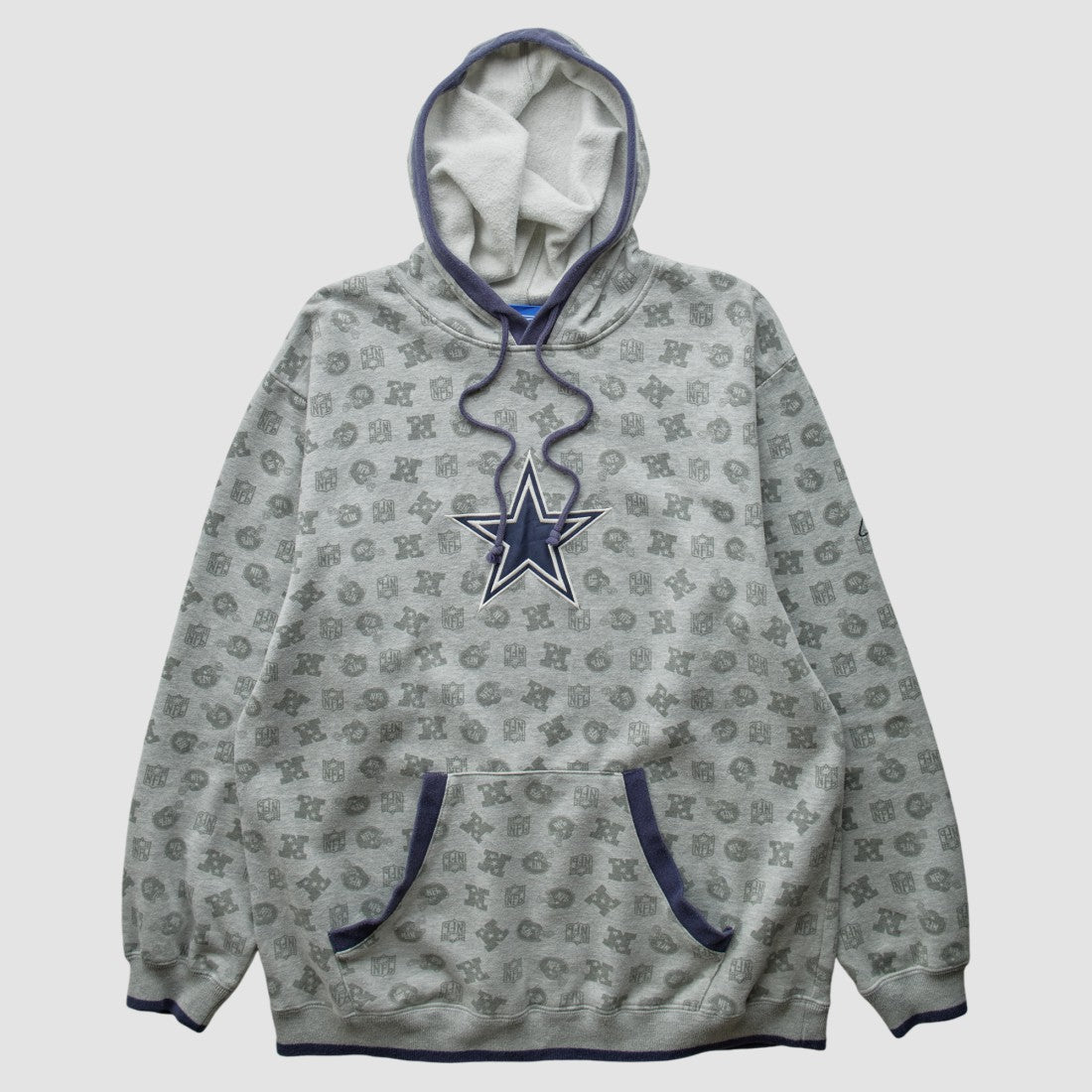 Denver Broncos Reebok 2010s Hooded Pullover Sweatshirt Heather Gray Vintage | Fanatics
