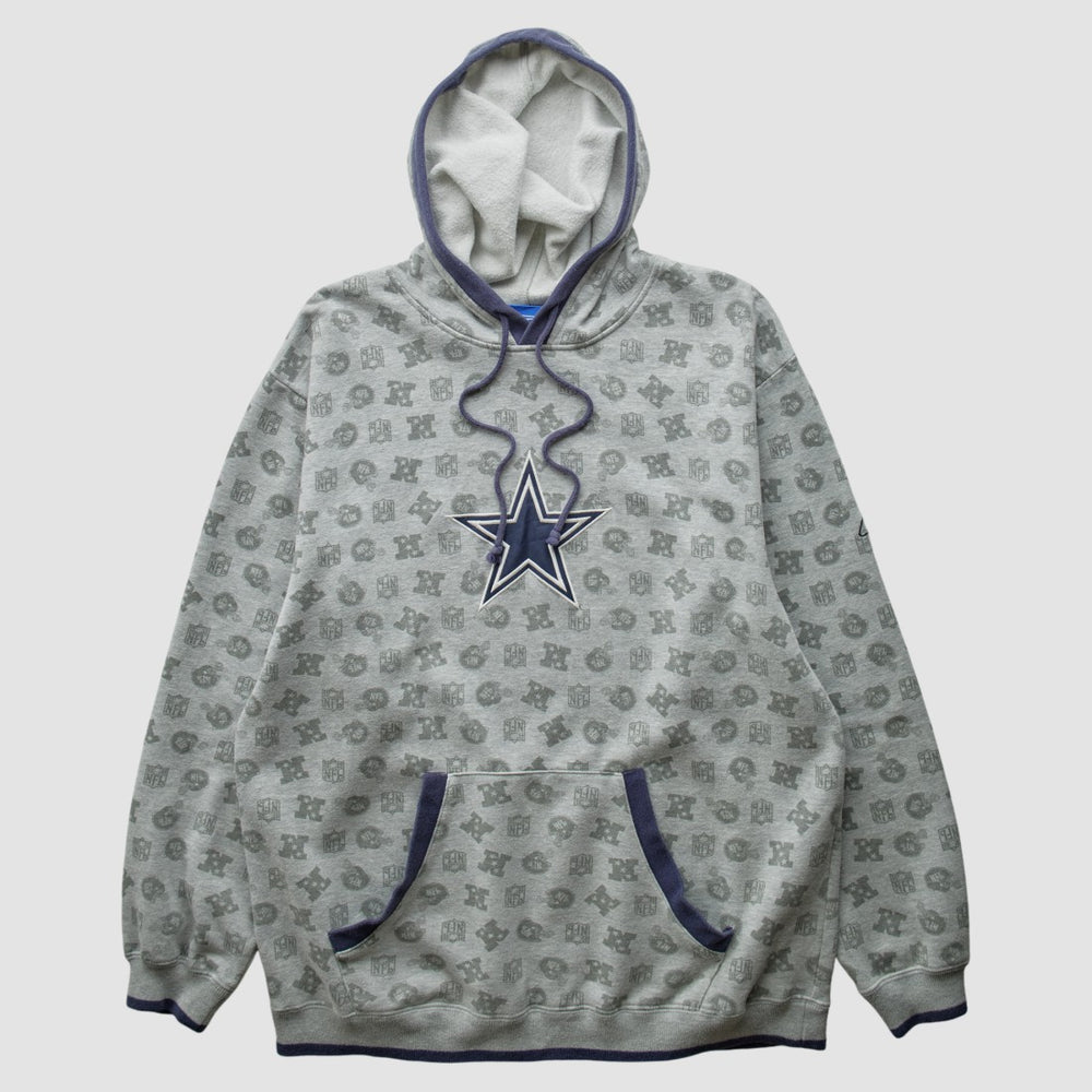 Denver Broncos Reebok 2010s Hooded Pullover Sweatshirt Heather Gray Vintage | Fanatics