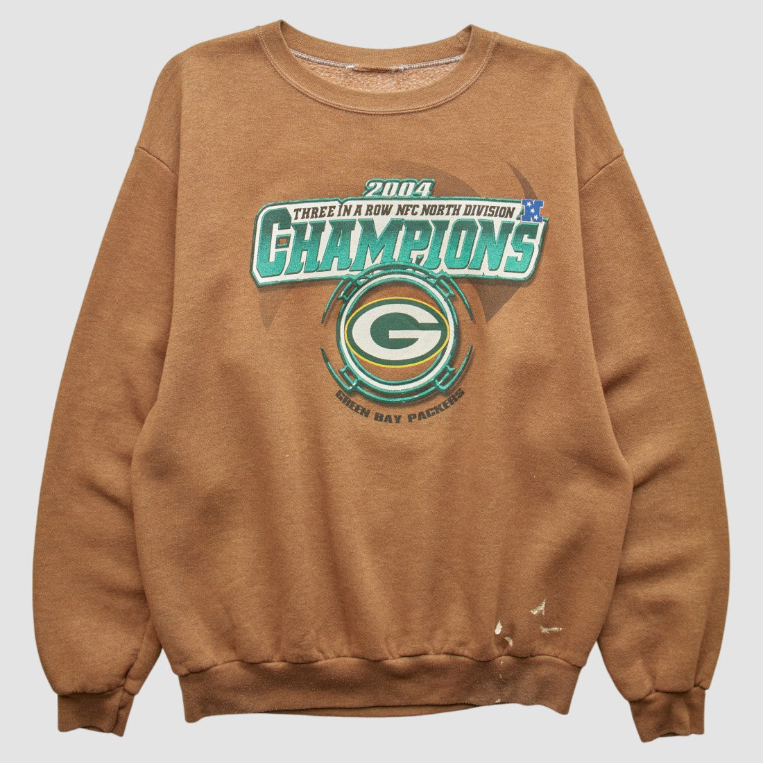 Green Bay Packers 2004 Pullover Sweatshirt Brown Vintage | Fanatics