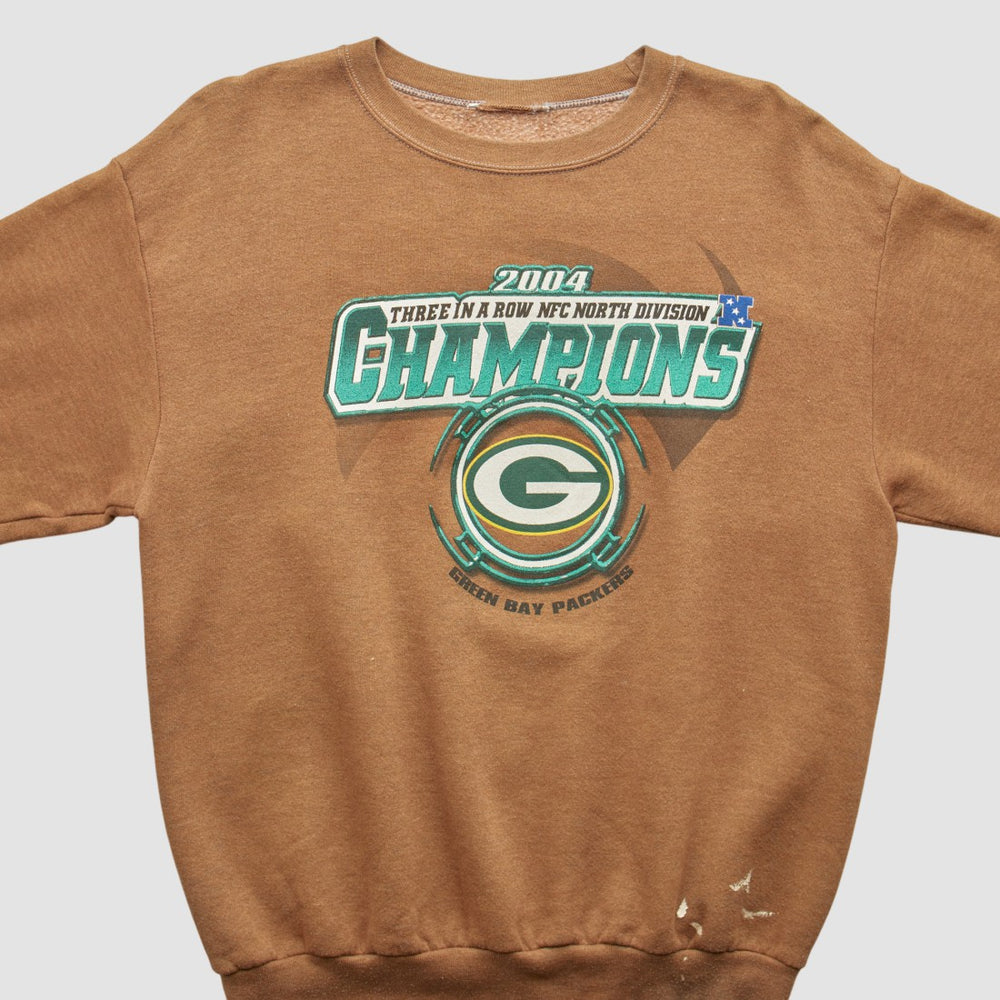 Green Bay Packers 2004 Pullover Sweatshirt Brown Vintage | Fanatics