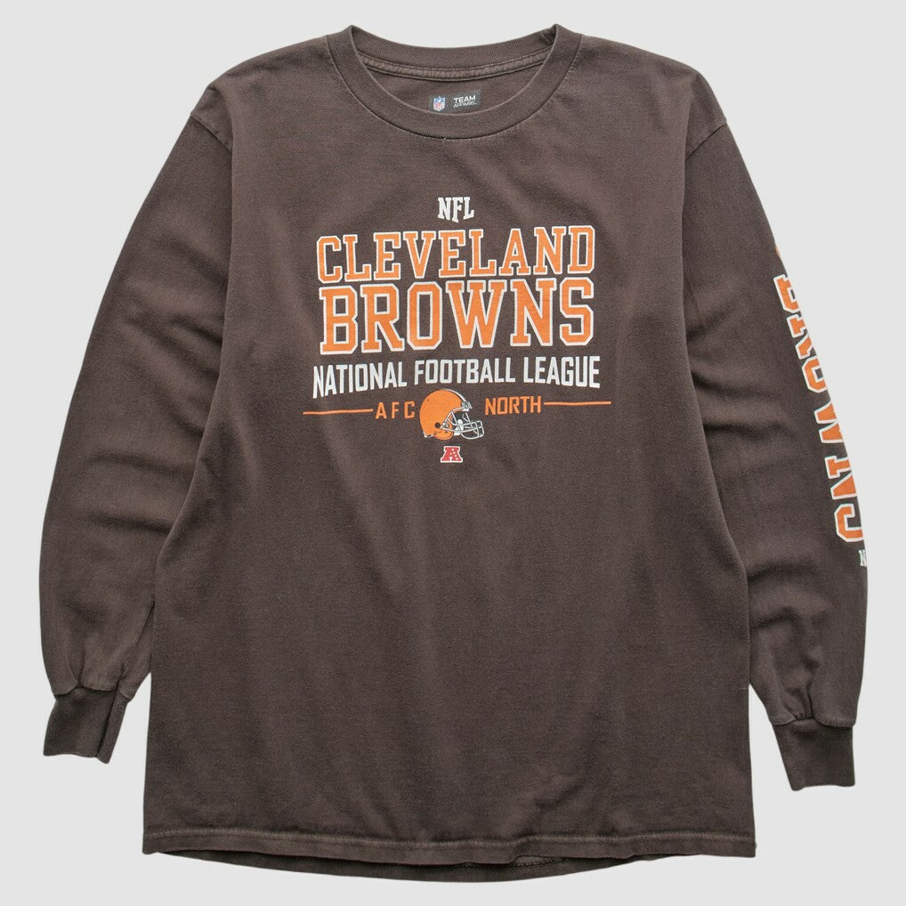Cleveland Browns NFL 2010s Long Sleeve T-shirt Brown Vintage | Fanatics