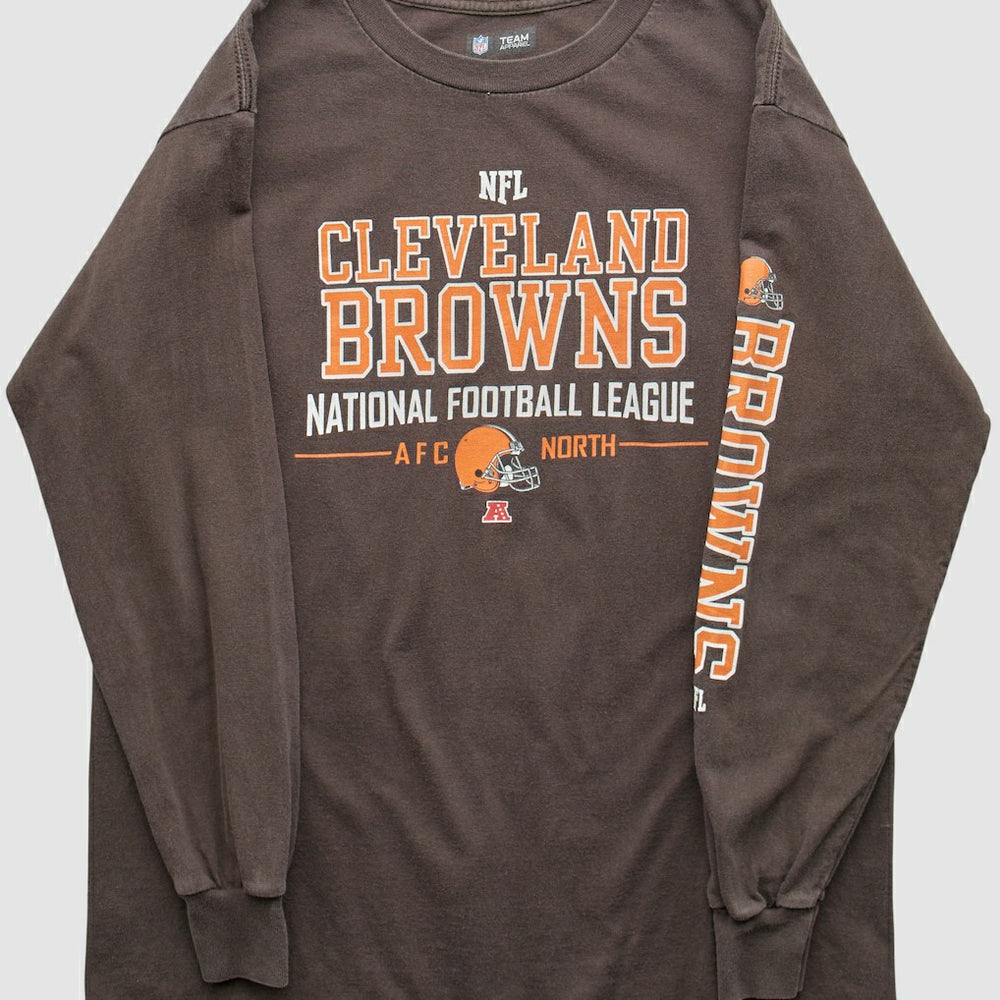 Cleveland Browns NFL 2010s Long Sleeve T-shirt Brown Vintage | Fanatics