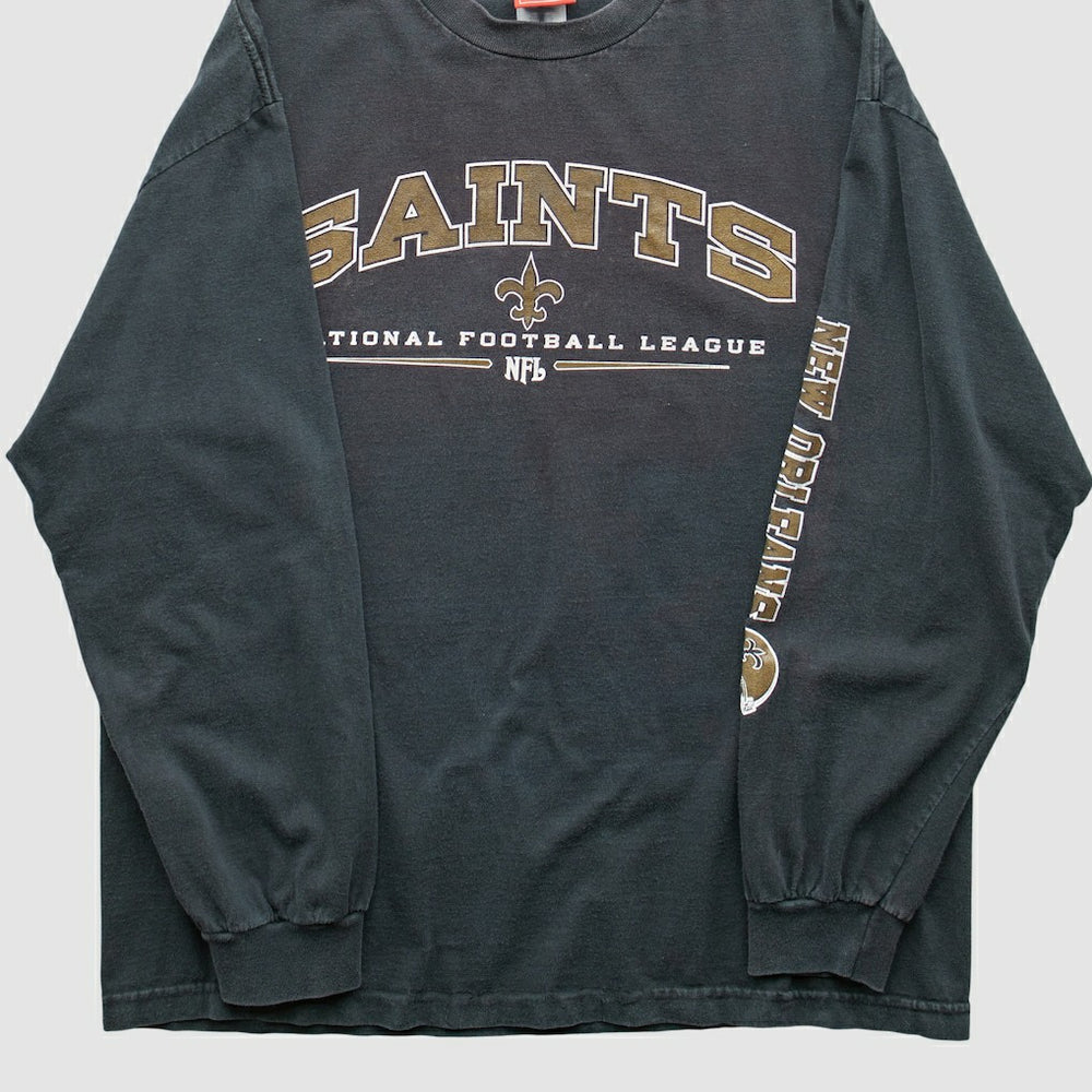 New Orleans Saints NFL 2000s Long Sleeve T-shirt Black Vintage | Fanatics