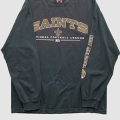 New Orleans Saints NFL 2000s Long Sleeve T-shirt Black Vintage | Fanatics